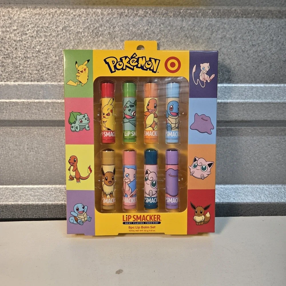 Pokemon x Target Lip Smacker 8 Piece Lip Balm Gift Set Target Exclusive NEW
